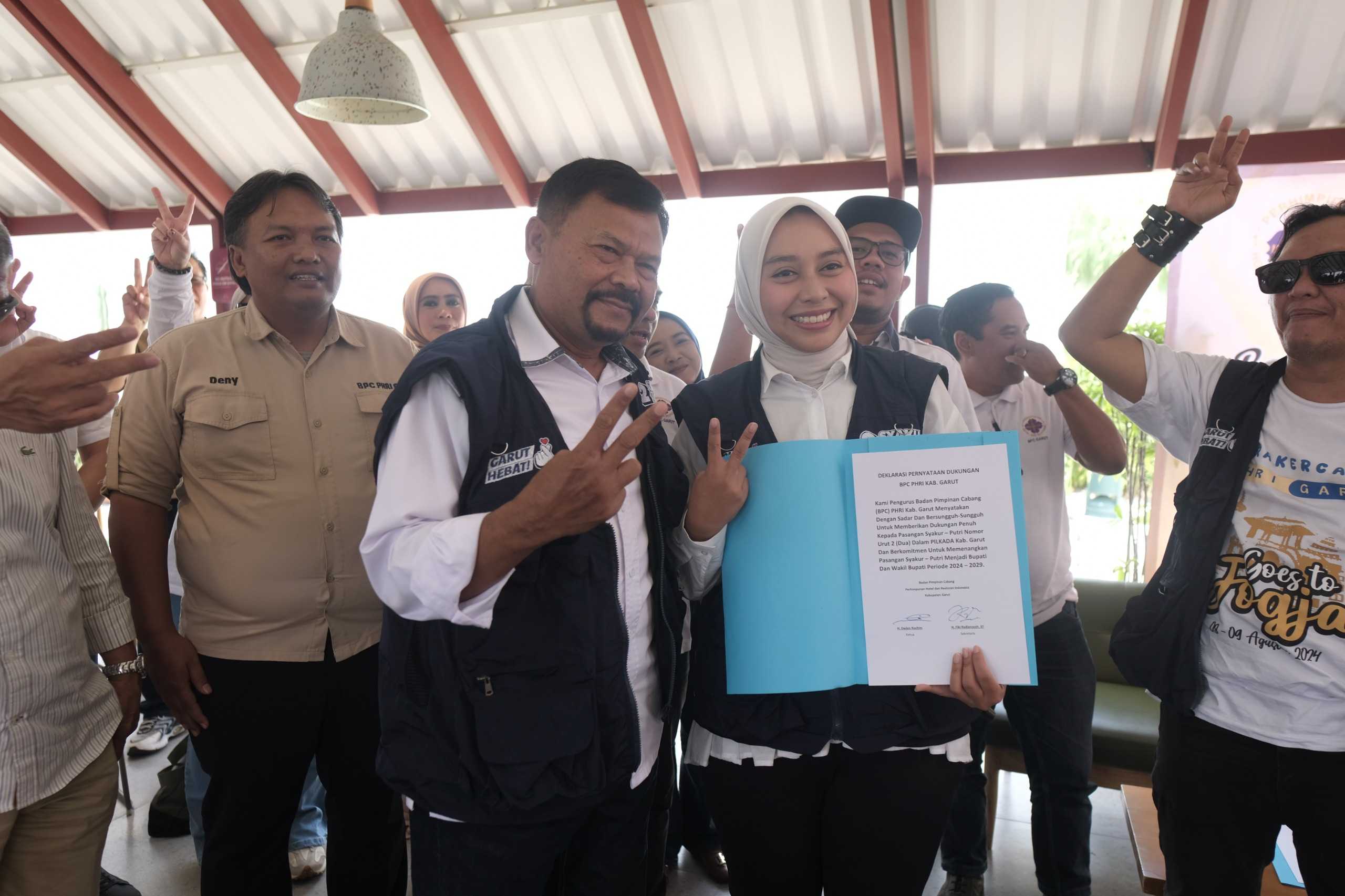 Dapat Dukungan PHRI Garut, Syakur-Putri Semakin Optimis Majukan Pariwisata